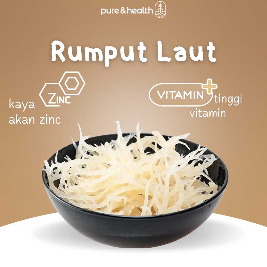 

MEN SALE Rumput Laut Kering Putih 1 Kg Natural Super Food