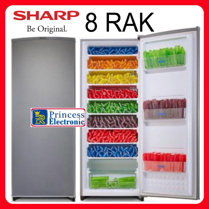 Kulkas Freezer Sharp 8 Rak untuk Asi atau Es batu