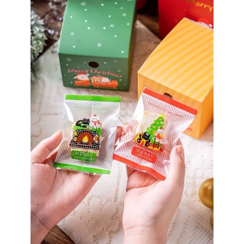 

PLASTIK SEALER NOUGAT COOKIES 4X10 /7X10 MOTIF NATAL MERRY XMAS XM-27