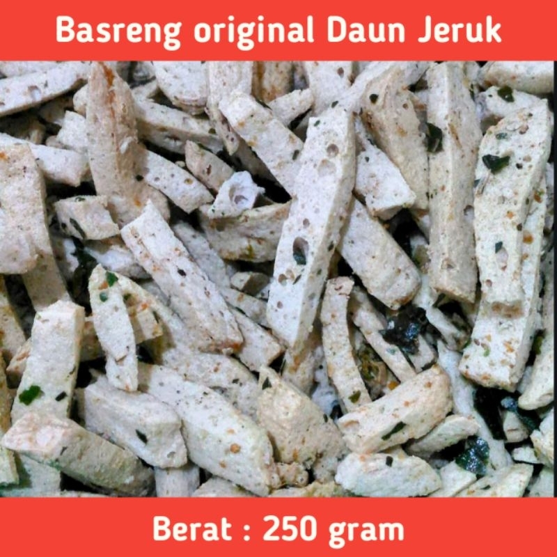 

Basreng Stik Rasa Original Daun Jeruk Viral Kiloan 250 Gram