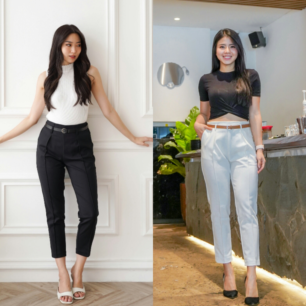 UPGRADE Celana Katun dengan Belt