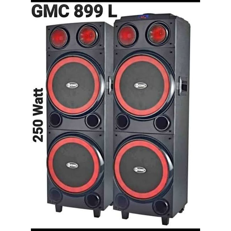 SPEAKER PORTABLE GMC 899L 899 L SPIKER AKTIF PASIF AKTIP PASIP ACTIVE PASSIVE AMPLIFIER MEETING SD C