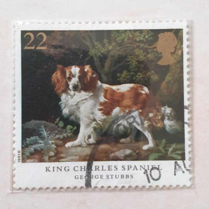

Perangko Inggris Britania Raya & Irlandia Utara Dogs - Paintings by George Stubbs (Cavalier-King-Charles-Spaniel (Canis lupus familiaris)) Tahun 1991
