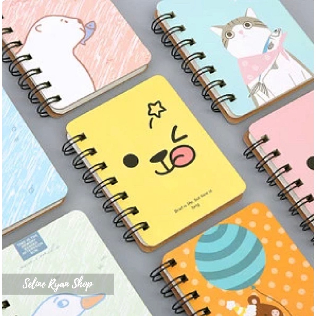 

Notebook Spiral Mini / Buku Catatan Mini / NOTES Kecil bergaris CUTE