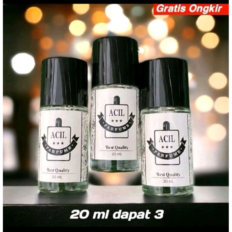 ACIL PARFUM -20 ML BETS QUALITY -3 BOTOL ketahanan  6-8 jam