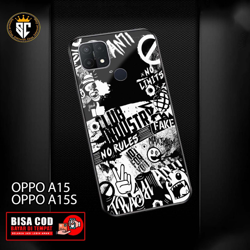 Case OPPO A15 / A15S Softcase / Hardcase 2D Glossy Terbaru [ MOTIF STIKER] - Softcase Hp - Custom Ca
