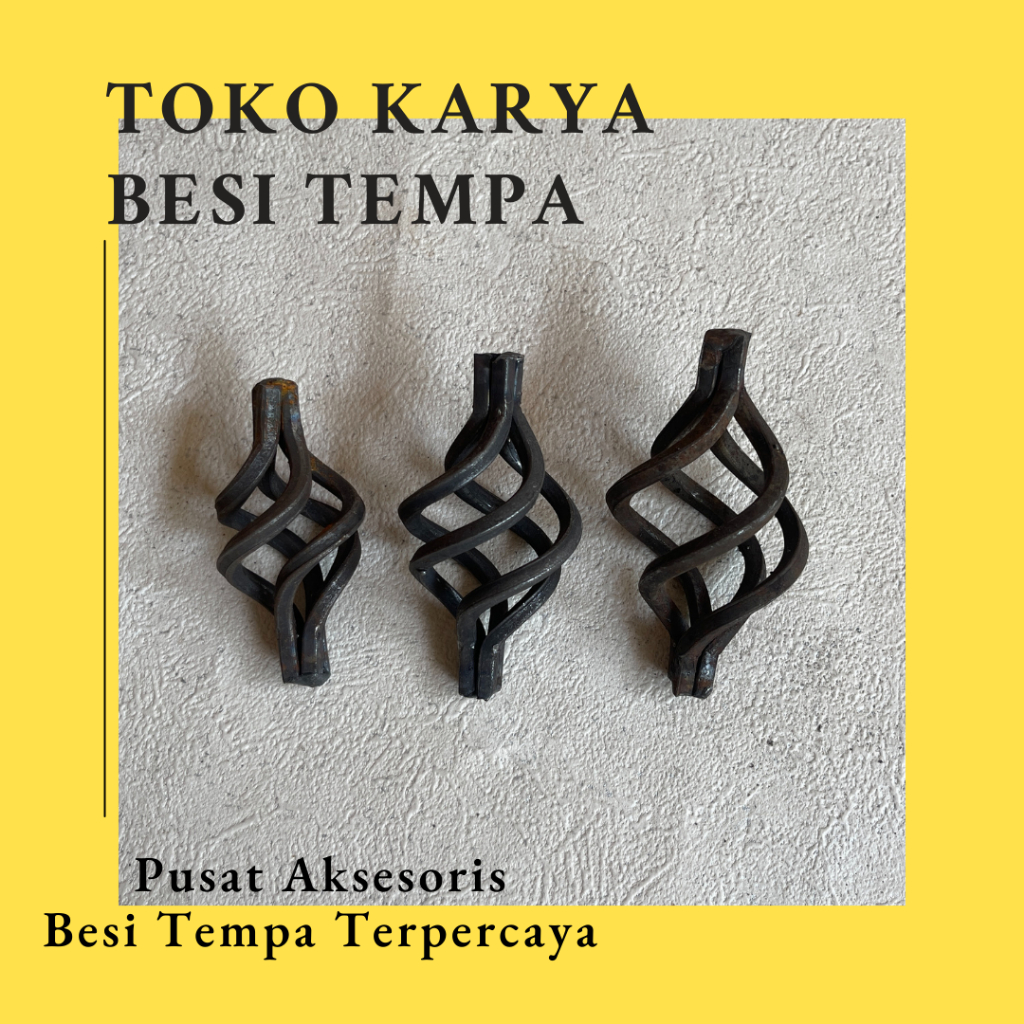 Ornamen Pagar Besi Basket / Nanas Lampion / Basket Nanas Ornamen Hiasan Pintu Pagar Besi Tralis / Ba