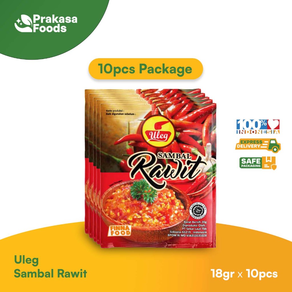 

Uleg sambal Rawit Sachet Isi 10 180gr
