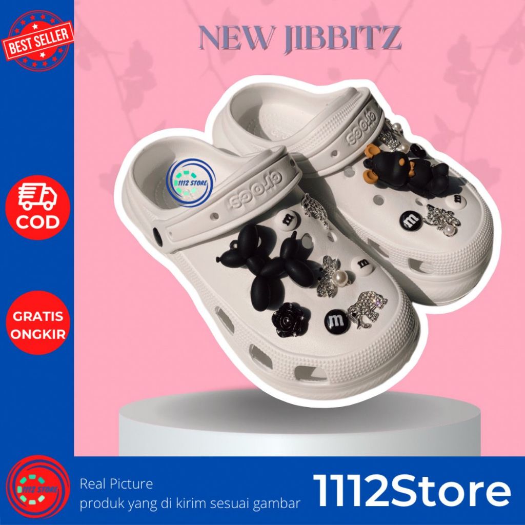 1112store crocs jibbitz KAWS Gold  - charms emas imitasi - Liontin sepatu sendal, tas/ransel dan gelang - pin sendal sepatu dan tas - aksesoris sendal sepatu dan tas