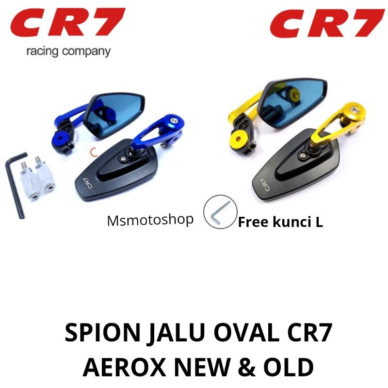 SPION JALU OVAL ORIGINAL CR7 UNTUK AEROX NEW & OLD