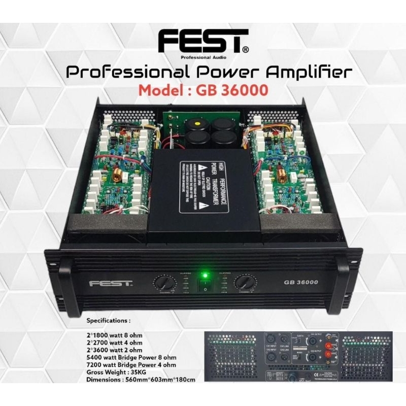 Power Fest class GB Terbaru Gb36000 Ori