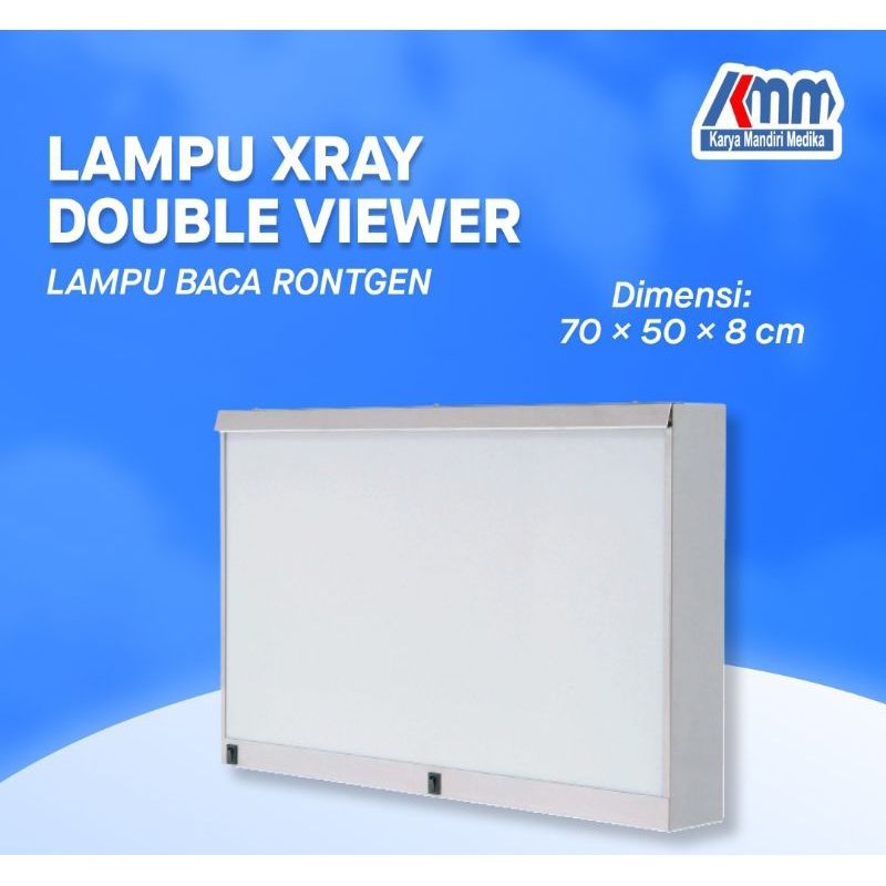 Xray Film Medis Double || Lampu Baca Rontgen Medis Viewer ( Besi )