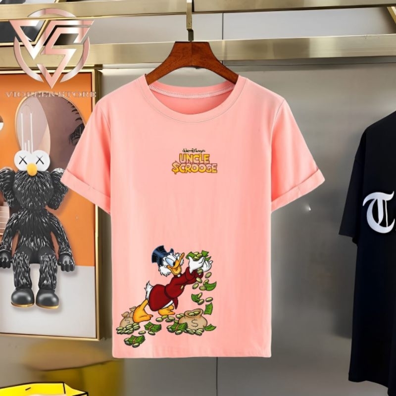 baju wanita atasan kaos katun premium uncle scrooge gober size lengkap S - 5XL