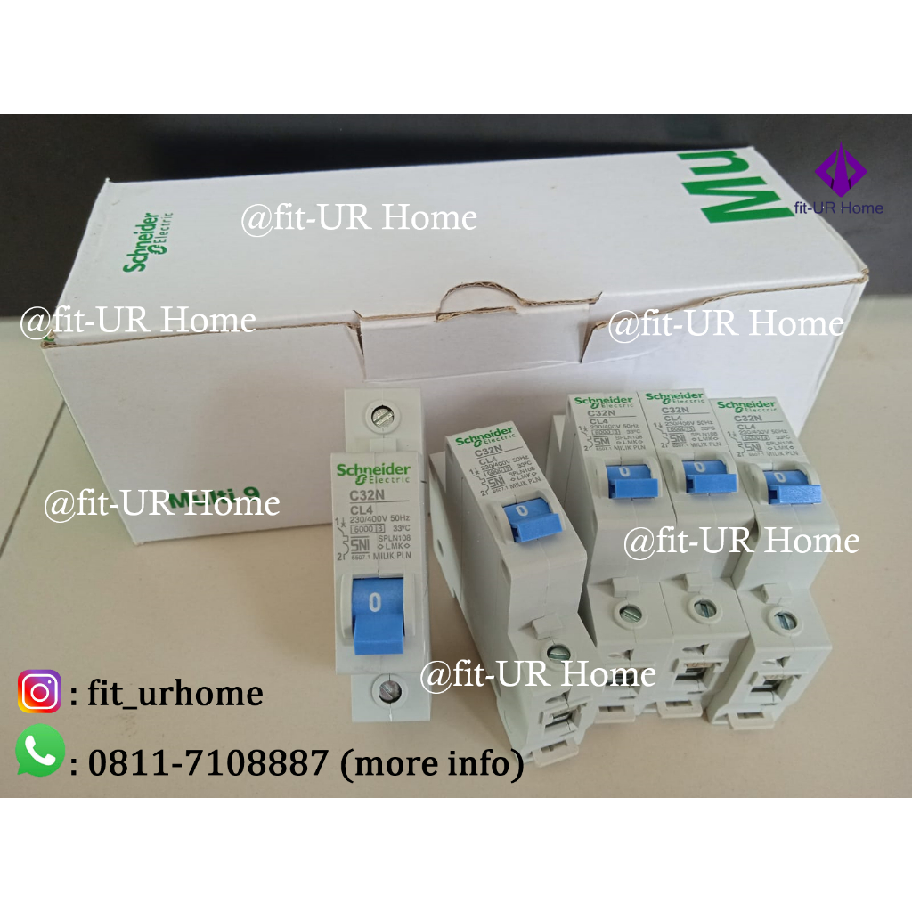 MCB Biru SCHNEIDER PLN 1P 4A CL4A 230/400V ORIGINAL