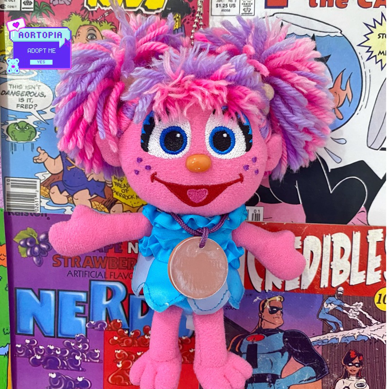 GANCI ABBY CADABBY SESAME STREET PLUSHIE KEYCHAIN LUCU TERMURAH GANCI ABBY SESAME STEET