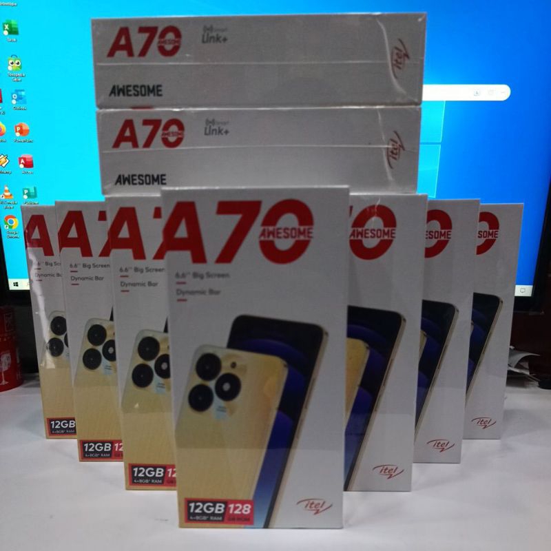 itel A70 RAM 12GB 4+8GB/256GB Garansi Resmi