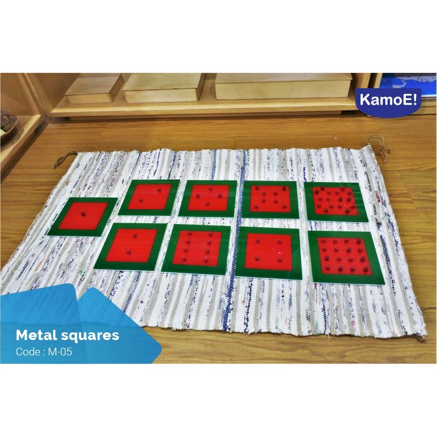 Metal Squares Montessori Material