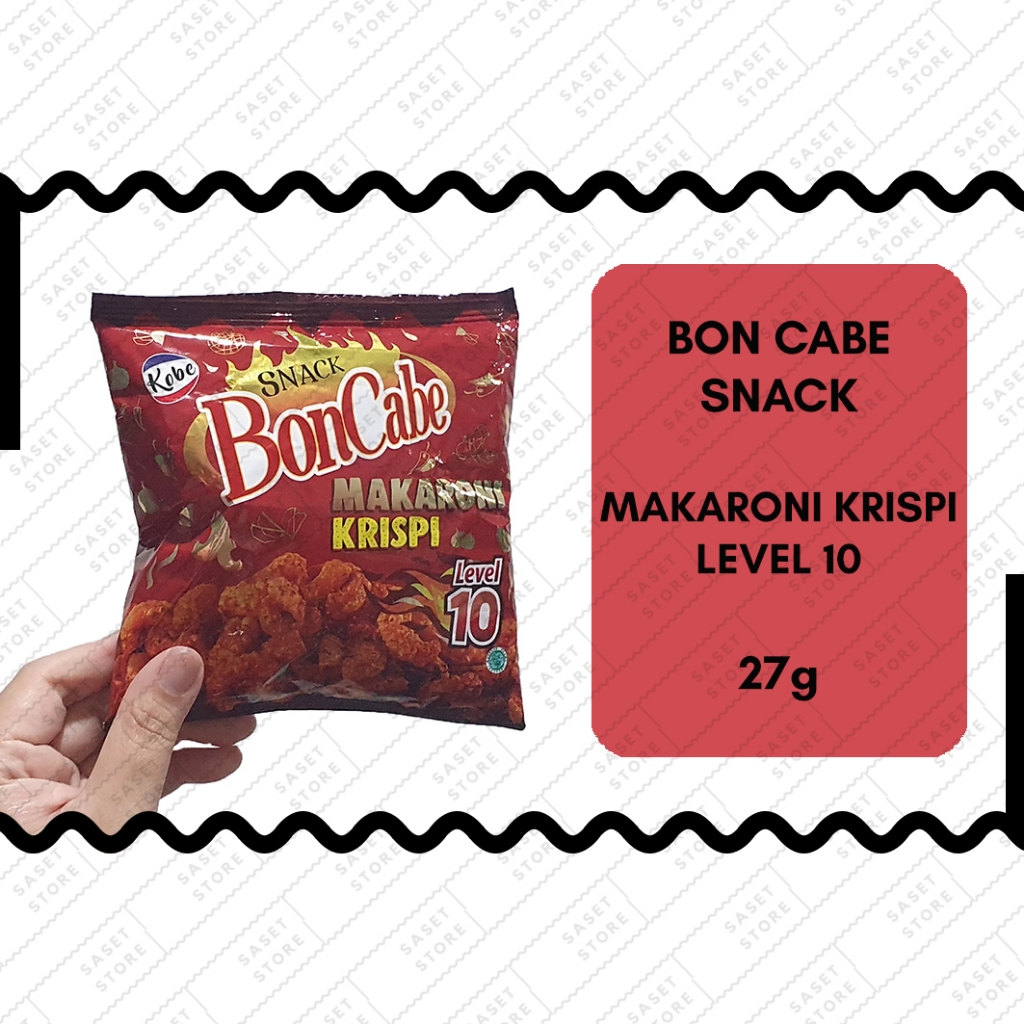 

Bon Cabe Makaroni Krispi level 10 27g Sachet Snack Cemilan