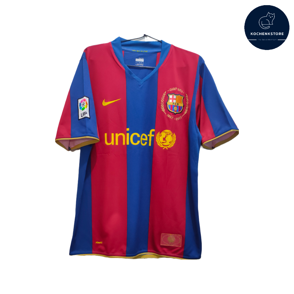 Jersey Original Barcelona 2007/2008 Home Preloved Thrifting