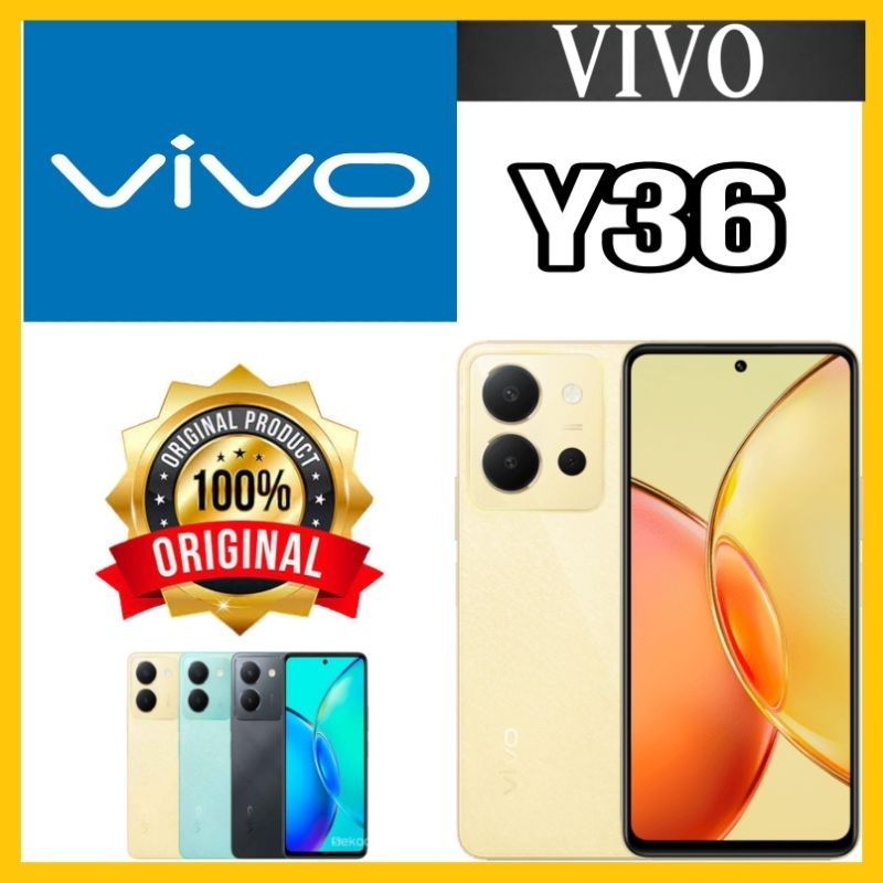 TERBARU VIVO Y36 RAM 8/256 GB GARANSI RESMI VIVO INDONESIA