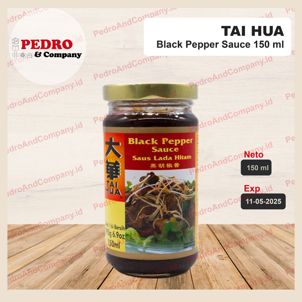 

Tai hua black pepper sauce saus lada hitam 150 ml - bumbu lada hitam