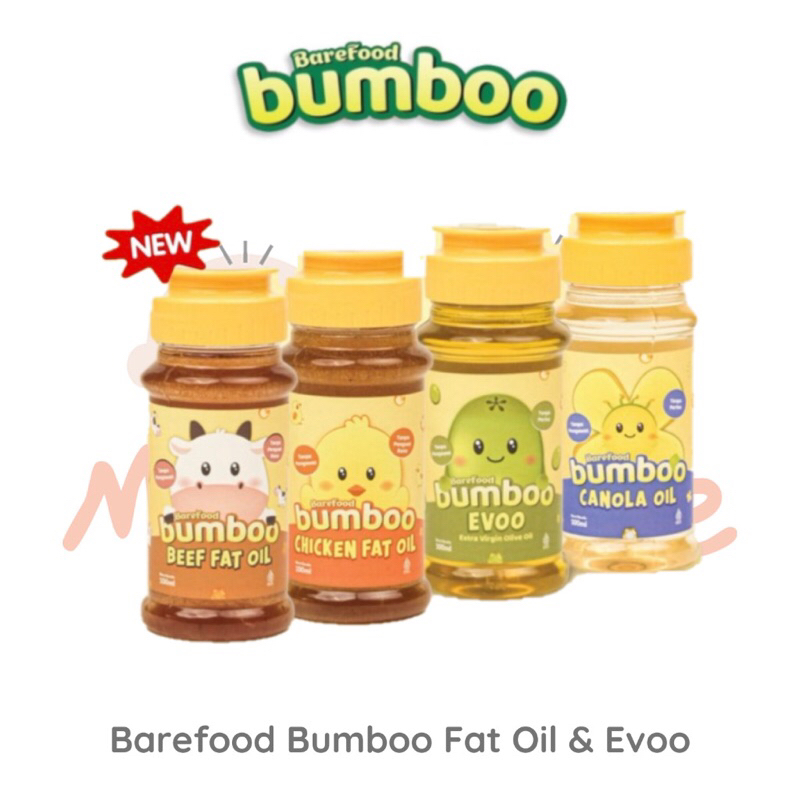 

Bumboo Fat Oil, Canola Oil, Olive Oil MPASI Bahan Alami Tanpa Perisa & Pengawet 100ml