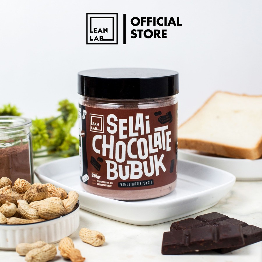 

Selai Kacang Bubuk 1/3 PB Lean Lab Cokelat 250 gr