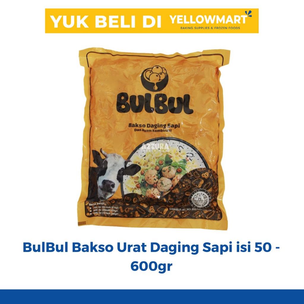 

BulBul Bakso Urat dan Polos Daging Sapi isi 50 - 600gr