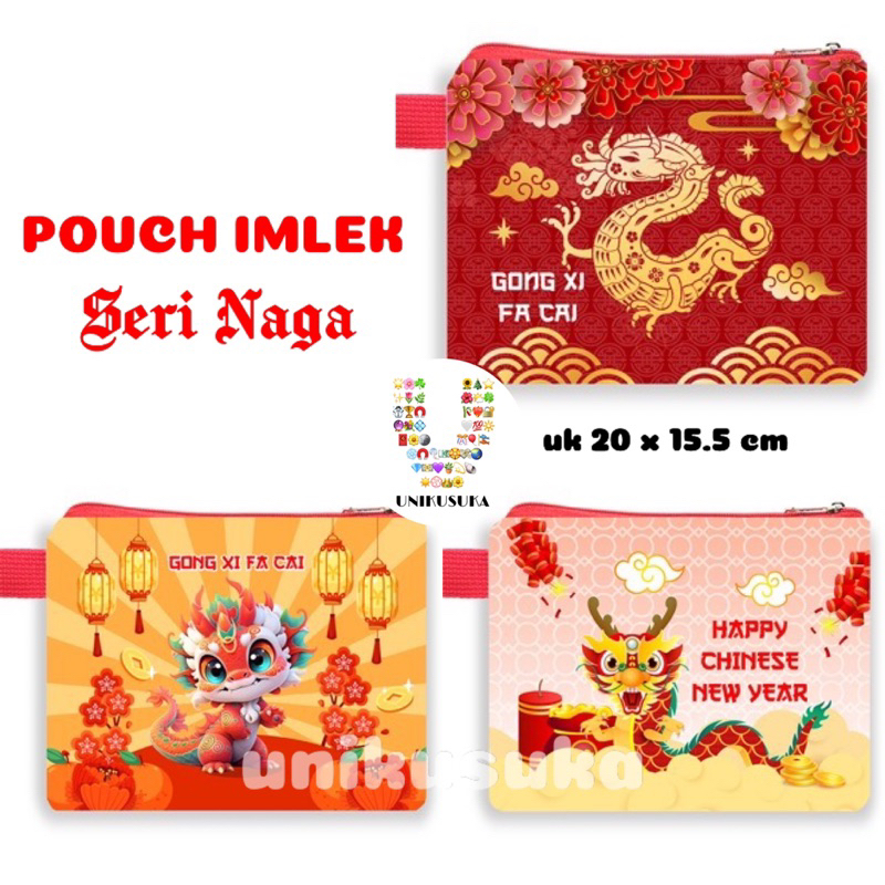 

[UNIKUSUKA] Pouch imlek tahun naga 2024 Pouch CNY premium wallet