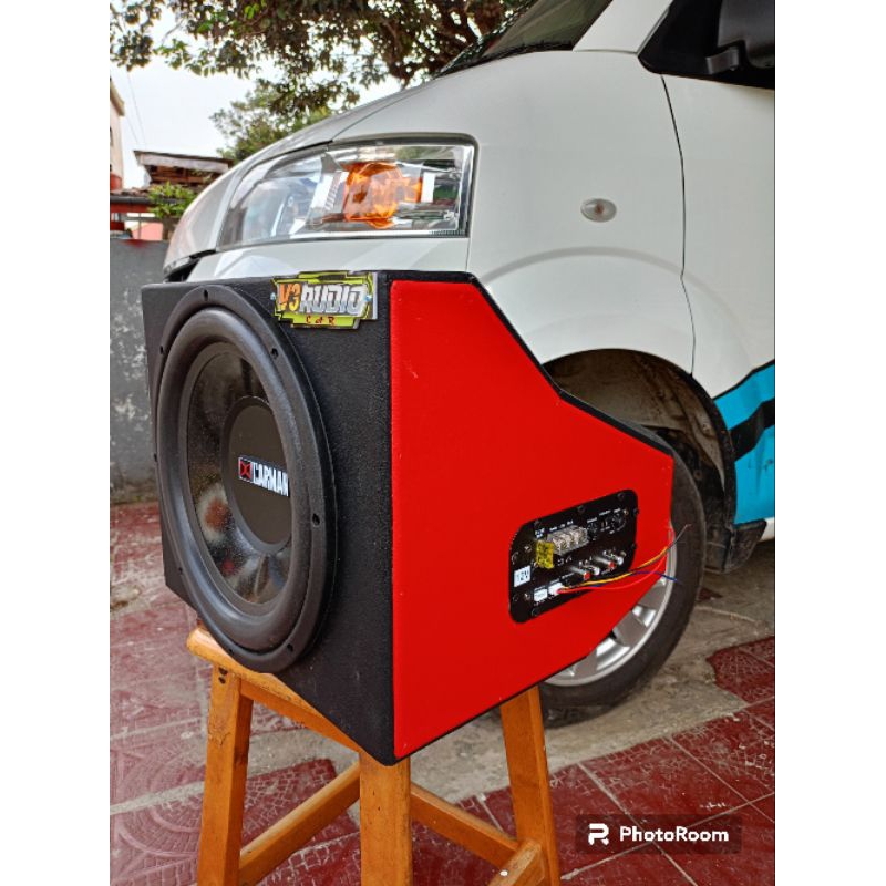 AUDIO MOBIL BASSTUBE AKTIF CARMAN 12"KHUSUS GRANMAX/NEW CARY DI JAMIN DENTUMAN BASS GLERRR
