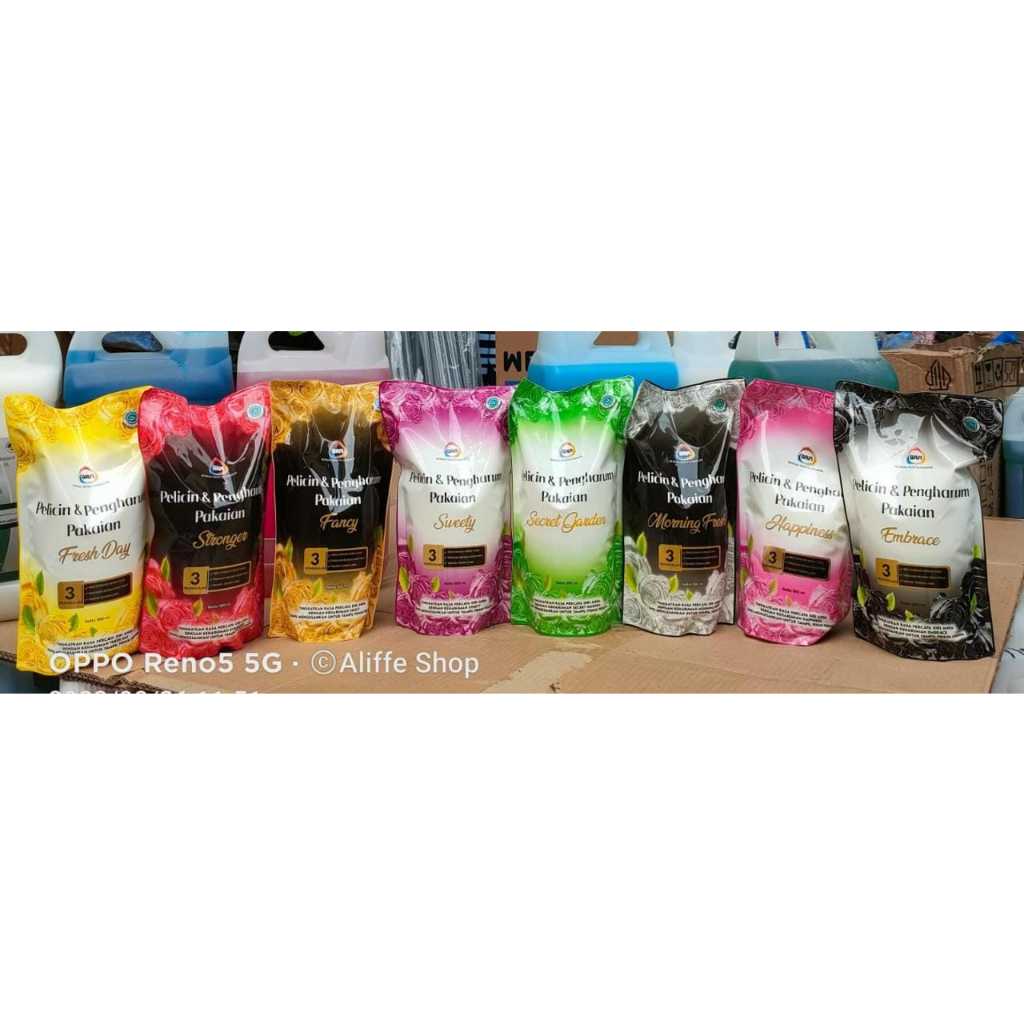 Pewangi Laundry Pengharum Pelicin Pakaian BRM Mawar Refill