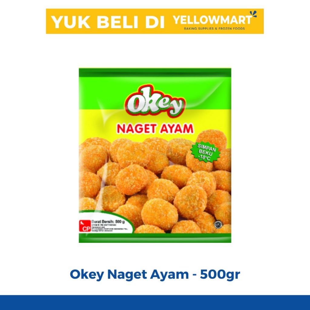 

Okey Naget Ayam - 500gr - Chicken Nugget