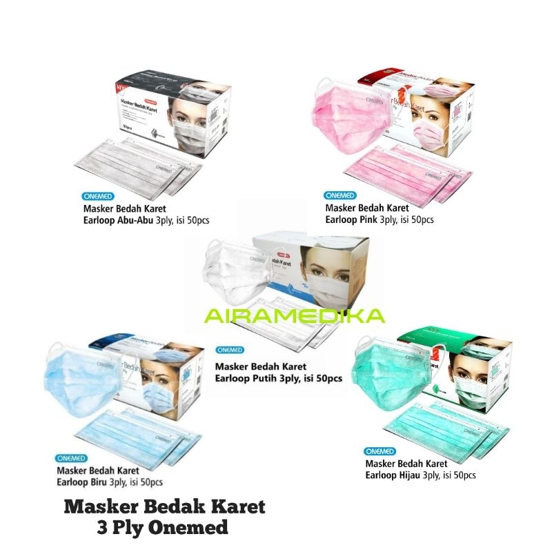Masker 3Ply Earloop / Masker 3 Ply Harga Perbox