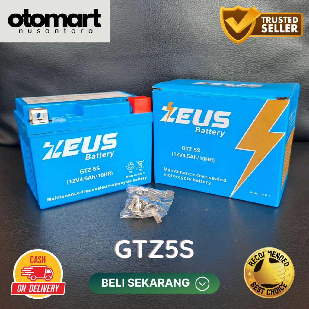 Aki Kering Motor Yamaha Fino Zeus GTZ5S