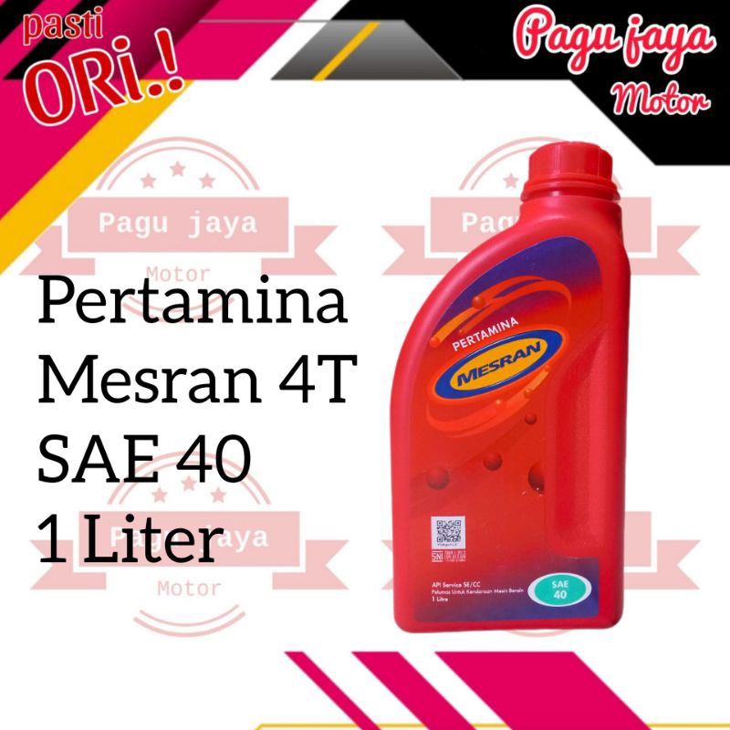 OLI MESIN MESRAN 4T SAE 40 1LITER OLI MESIN MOTOR MOBIL BENSIN