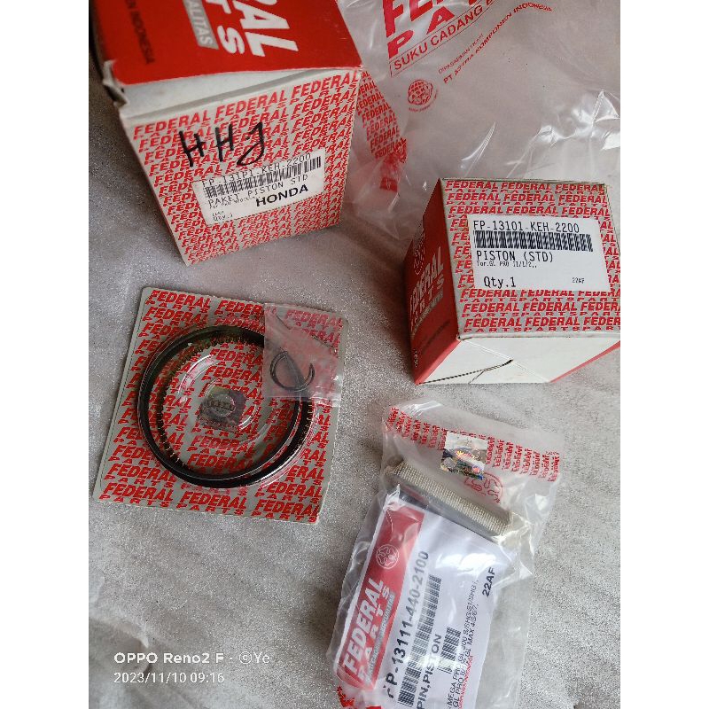 seher piston ring paket Mega pro GL pro neotech size 0 standar KEH original