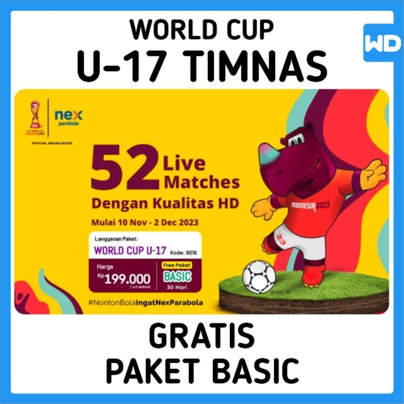 Paket World Cup U-17 GRATIS Paket Basic | Nex Parabola