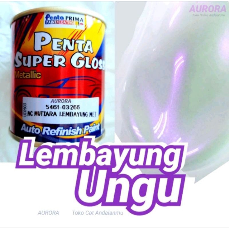 Cat Lembayung Ungu Penta Super Gloss 5461-03266 Pearl Violet