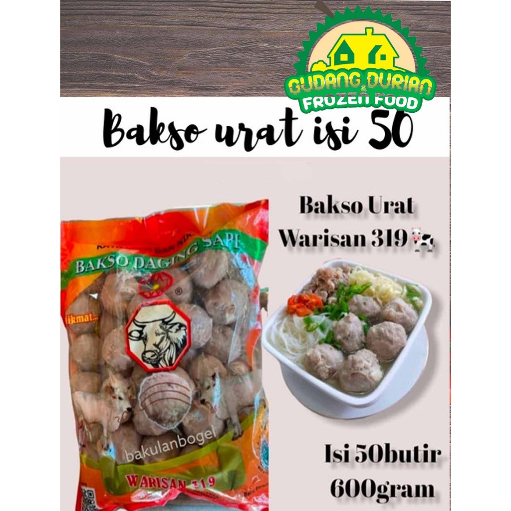 

Bakso Urat Daging Sapi Warisan 319 isi 50 - Kelezatan Bakso dengan Urat, Berat 600g