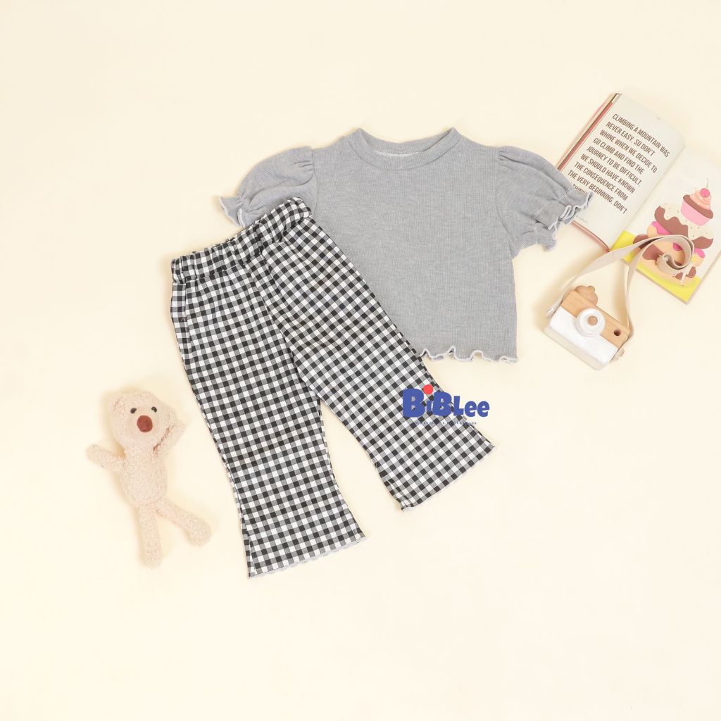 Setelan knit anak perempuan Crop top 1-6 tahun