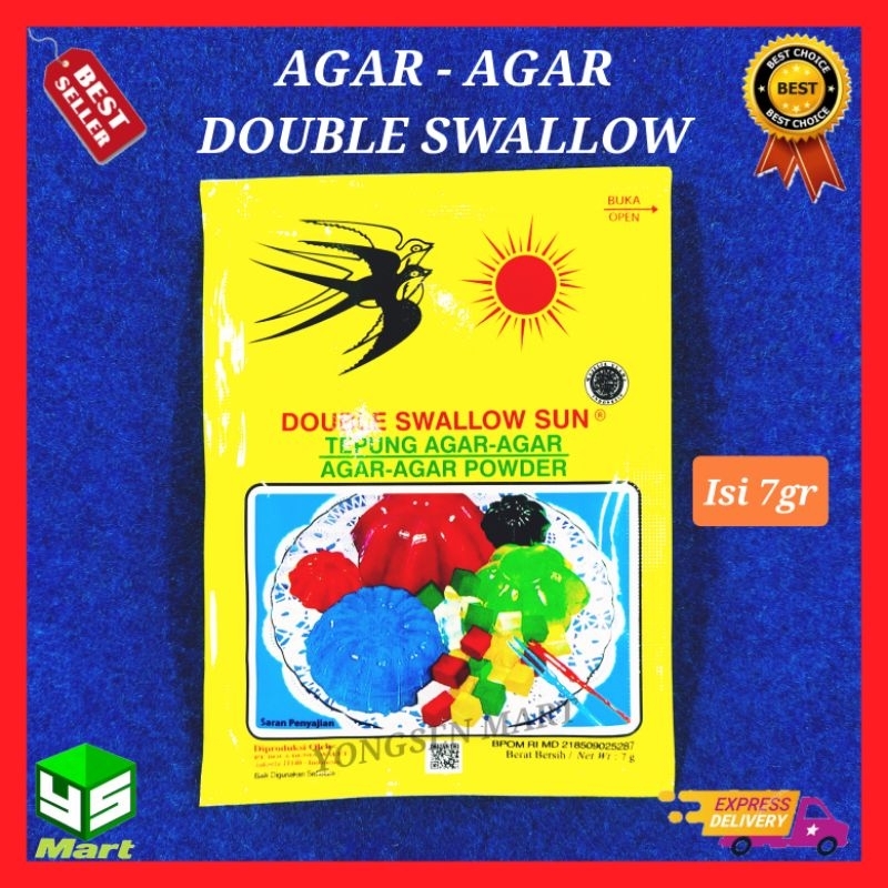 

Agar agar double swallow sun matahari 7 gr powder cap dua walet