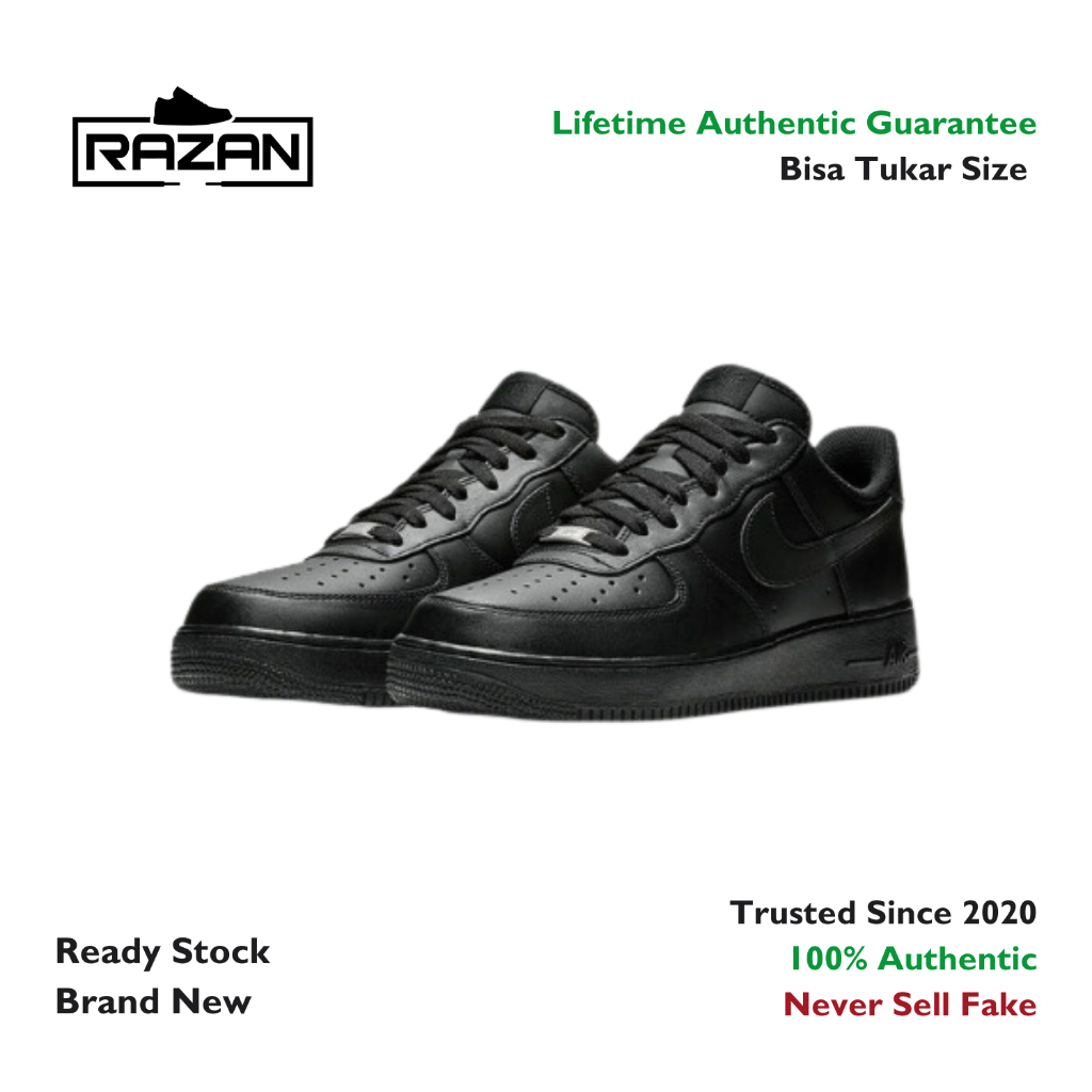 Air Force 1 Low Triple Black 100% Authentic Original