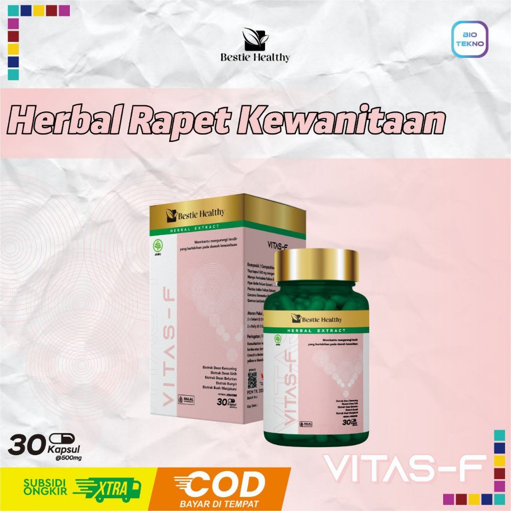 VITAS-F Obat Herbal Rapet Kewanitaan Biotekno | Herbal Alami Rapet Kewanitaan