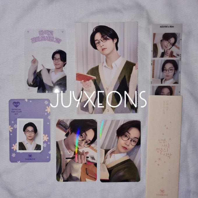 KEVIN THE BOYZ 3rd Official Fankit Club Photocard ID Photo Postcard Poster