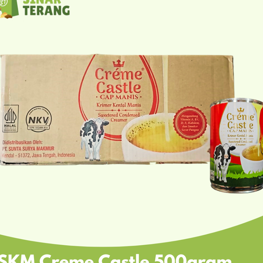 

KDKJ7421 8.8 susu CREME CASTLE 500g kental manis cream Castel 500 gram