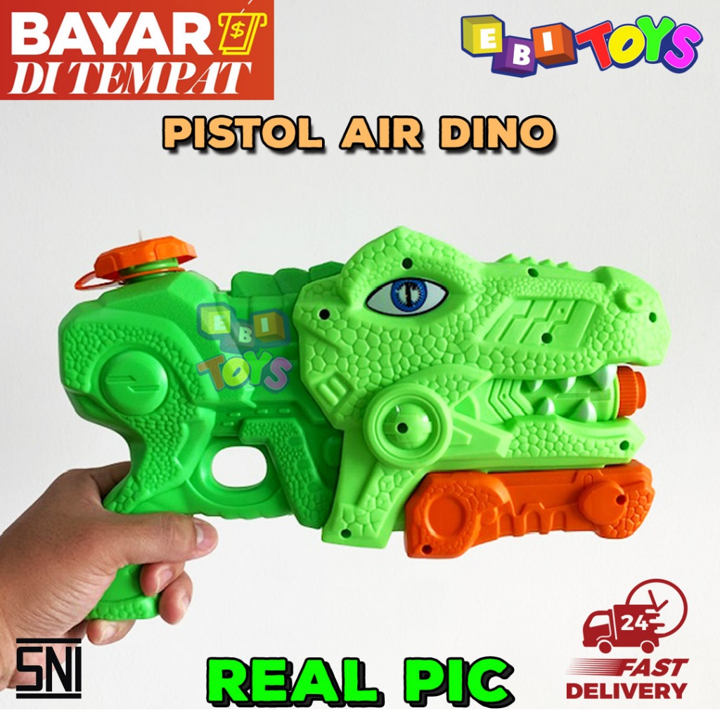 Mainan Pistol Air Model Dino Pistol Air Dinosaurus Pistol Air Karakter Mainan Anak Pistol Air