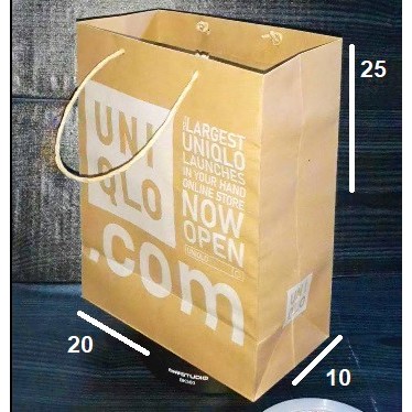 

Paper bag Uniqlo.com 2 sisi 20x25x10 small
