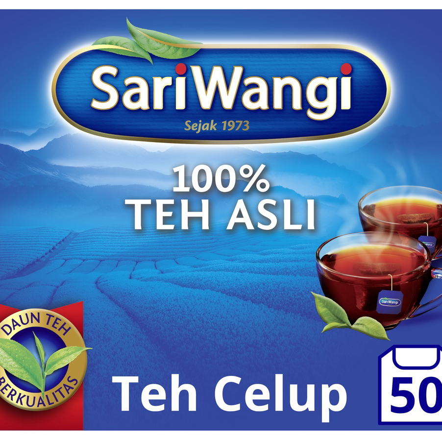 

FMCZ0271 (V44859) Sariwangi 100% Teh Hitam Asli Teh Celup Membantu Kesehatan Jantung* 1.85G isi 50