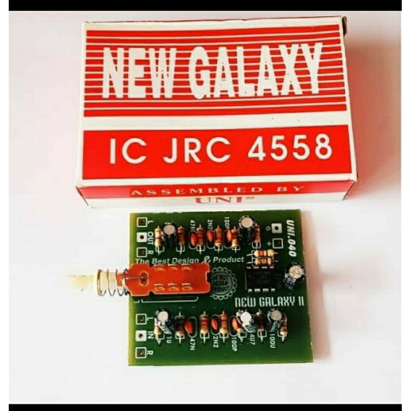 kit galaxy ic jrc 4558 penambah bass treble active loudness