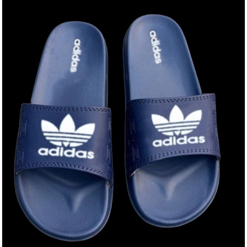 Sendal Phylon Biru Navy Ringan Lentur dan empuk lapis busa Sandal kekinian slide selop Sablon sendal distro slop paylon pylon pailon